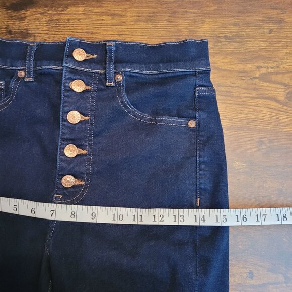 Express Jeans Womens 4 R Button Fly Ankle Skinny Super High Rise Tummy Control - Picture 8 of 11